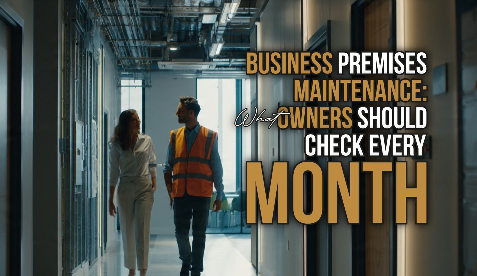 Business Premises Maintenance: What Owners Should Check Every Month