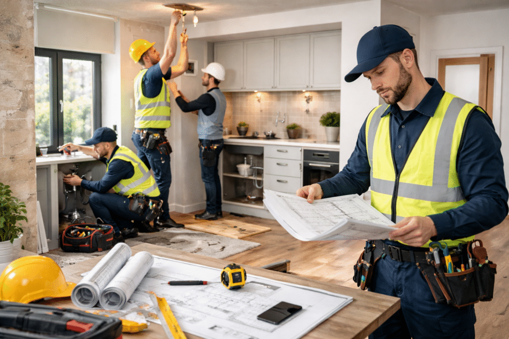 Gohaych team renovating a modern kitchen