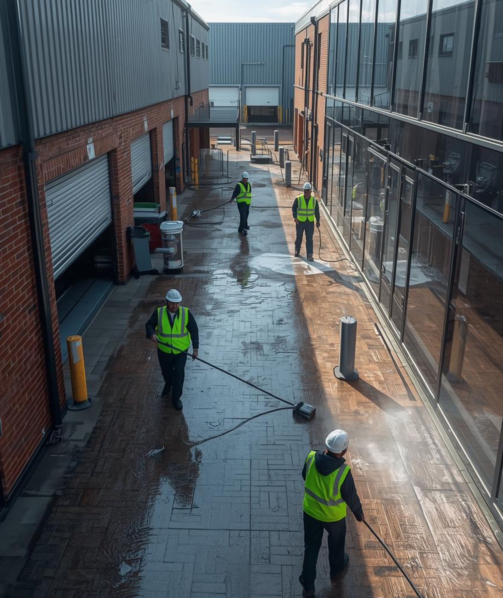 Gohaych team cleaning a commercial property